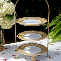 Caning Melamine Dinner Plate - Natural