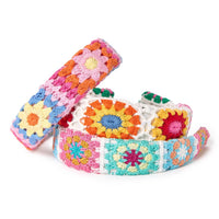 Floral Crochet Headband Assorted 3 Patterns