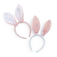 IRIDESCENT SEQUIN BUNNY EARS HEADBAND