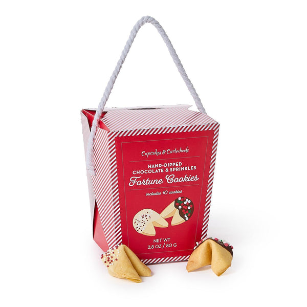 Holiday Wishes Chocolate & Sprinkles Fortune Cookies