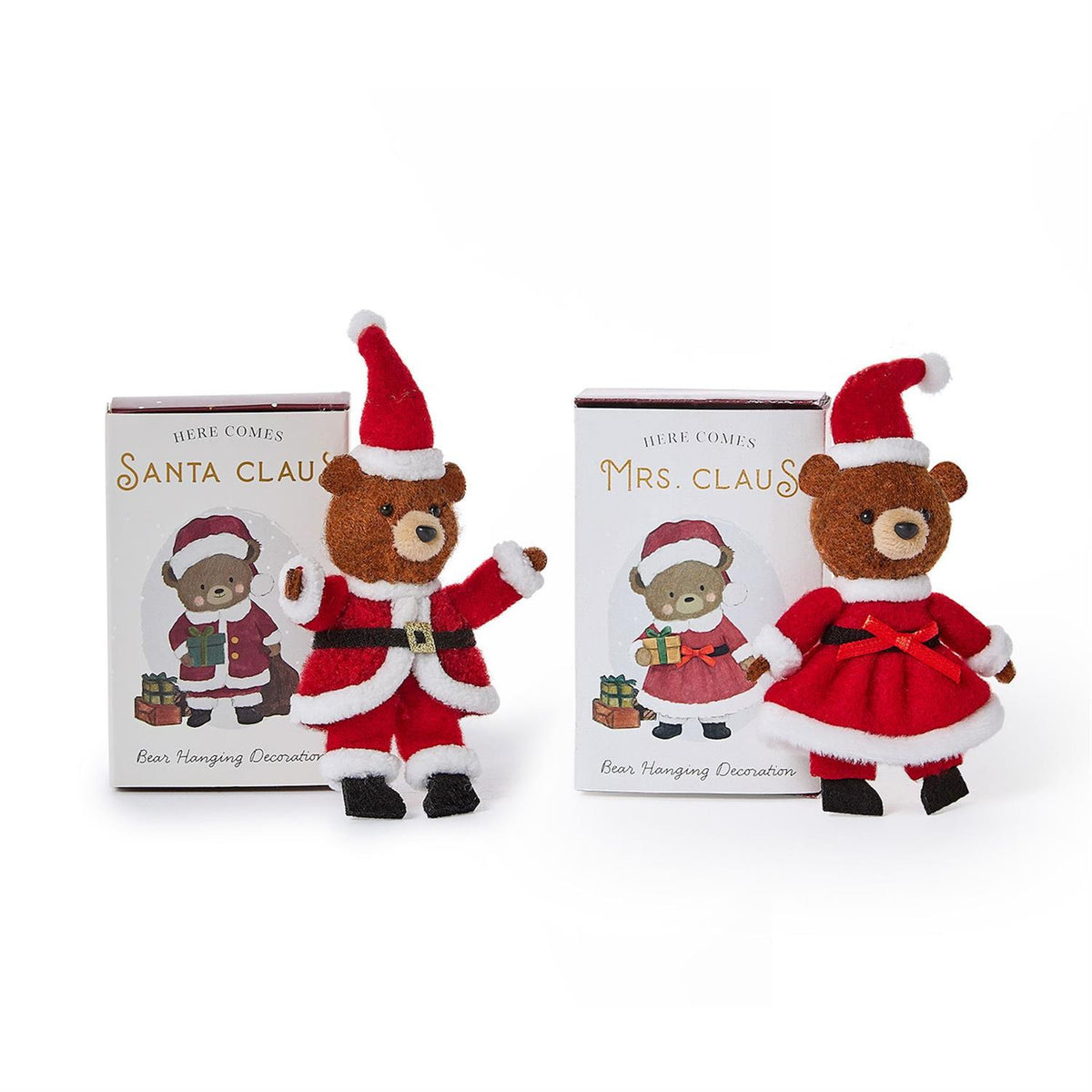 Santa Bear Ornament in Gift Box