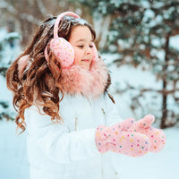 Sprinkles Super Soft Faux Fur Mittens