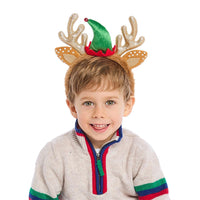 Reindeer Sparkle Hand-Crafted Faux Fur Headband