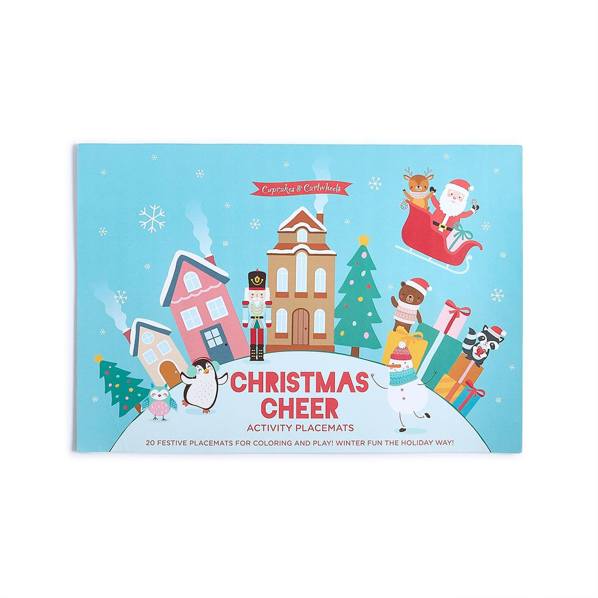 Christmas Cheer 20 Pc Coloring and Activity / Paper Placemats Book