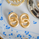 Spencer Earring - Brushed Gold