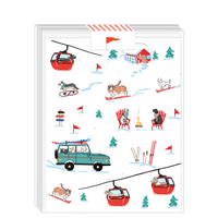 Ski Dogs Boxed Set of 8