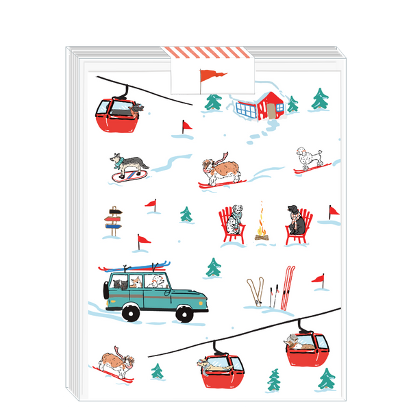 Ski Dogs Boxed Set of 8