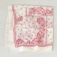 Cherry & Paisley Floral Bandana Head Wrap Square Scarf