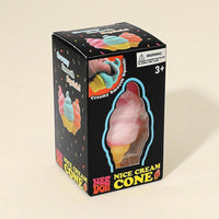 12PCS - Replica Ice Cream Cone Squishy Toy – Non Authentic Nee Doh Style Stress Toy