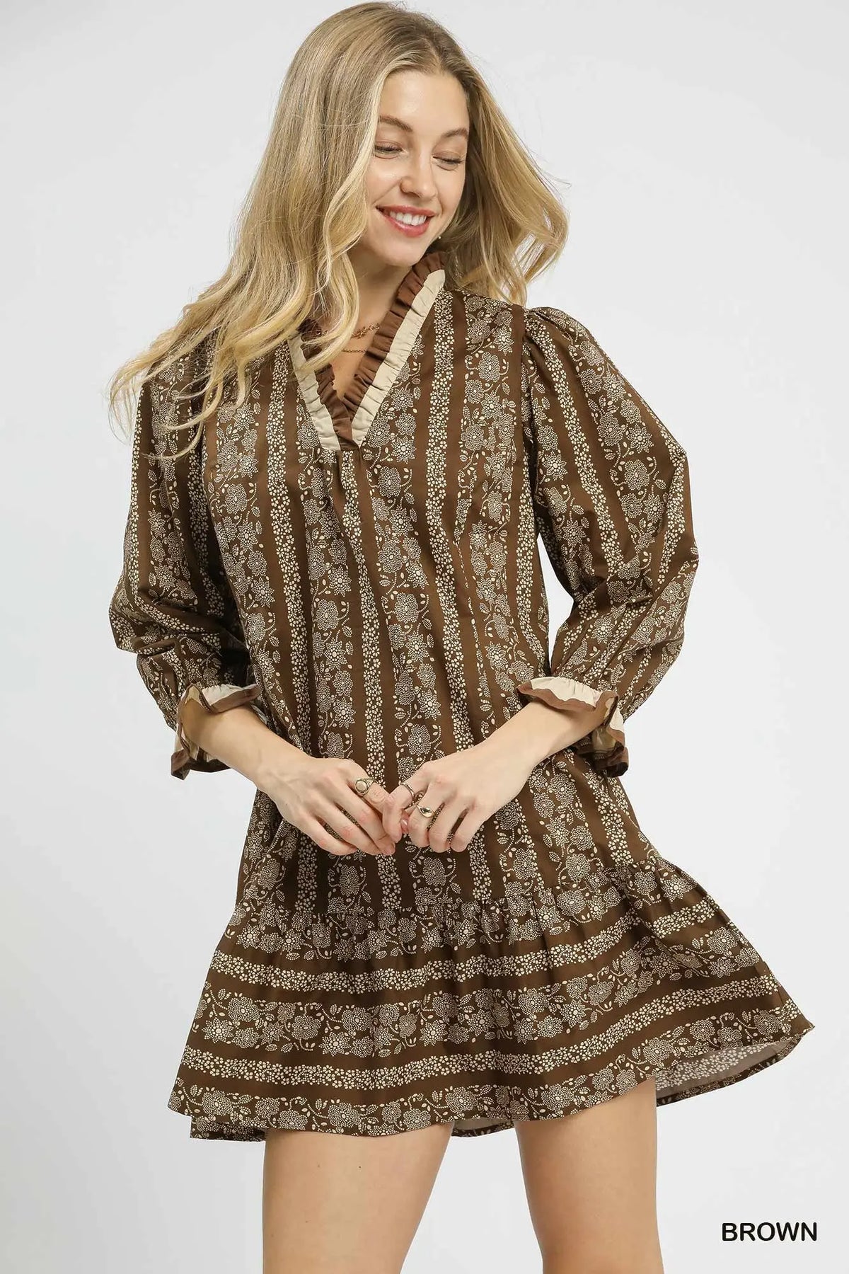 Brown Mix Dress