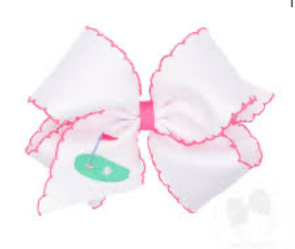 Wee Ones King Golf Grosgrain Bow