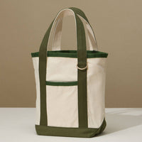 Everywhere-Carry Canvas Tote Bag with Charm Holder