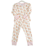 Pink Pumpkin Puppy Organic Cotton Pajama Set