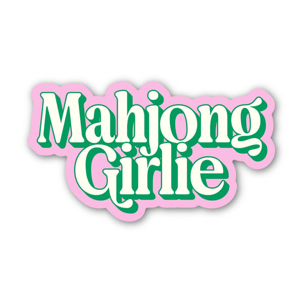 Mahjong Girlie Text Mahjong Sticker