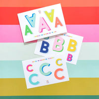Individual Alphabet Stickers - Refills