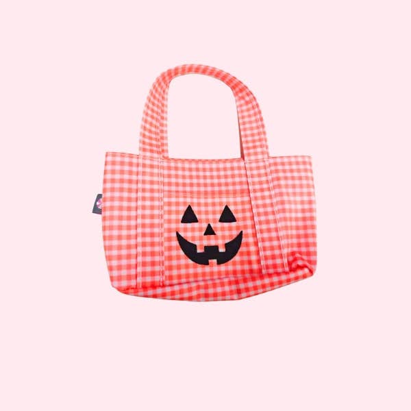 Atomic Orange Teeny Tiny Tote Pumpkin Face