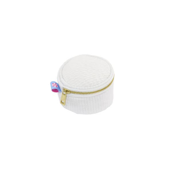 Seersucker Mini Button  3