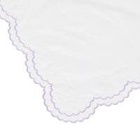 Double Scallop Embroidered Percale Euro Sham Pair