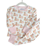 Pink Pumpkin Puppy Organic Cotton Pajama Set