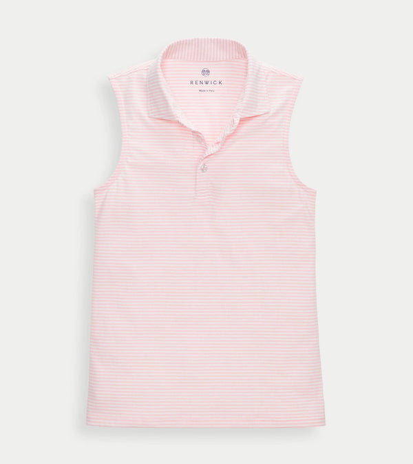 Sleeveless Cotton Polo