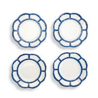 Blue Bamboo Touch Salad / Dessert Plate St of 4