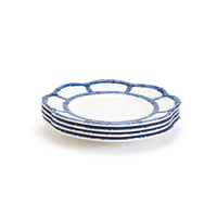 Blue Bamboo Touch Salad / Dessert Plate St of 4