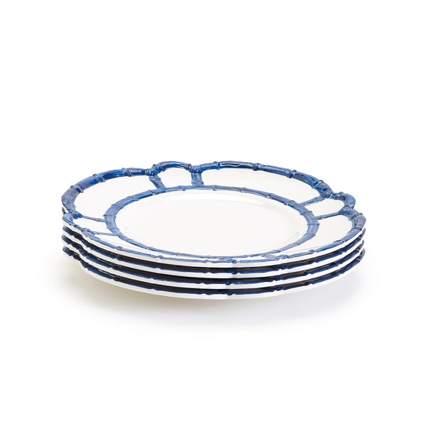Blue Bamboo Touch Dinner Plate Set of 4