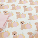 Pink Pumpkin Puppy Organic Cotton Pajama Set