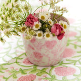 Pink Chinoiserie Canton Cachepot