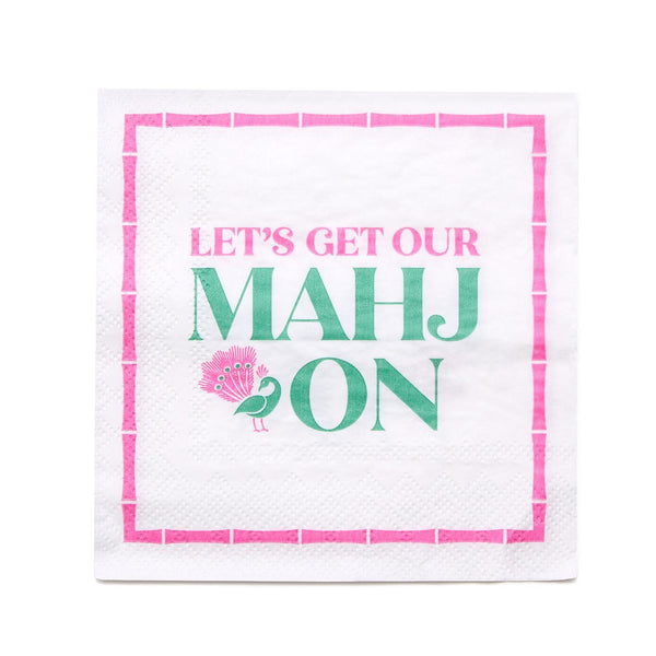 Mahj On Cocktail Napkins