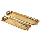 Gold Stag Antlers Serving Trays