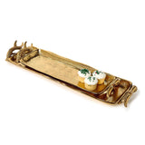 Gold Stag Antlers Serving Trays