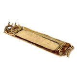 Gold Stag Antlers Serving Trays