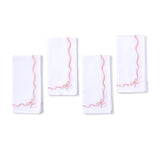 Holiday Bow-tiful Embroidered Bow Dinner Napkins
