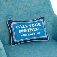 Call Your Mother 8X12 Needlepoint Pillow