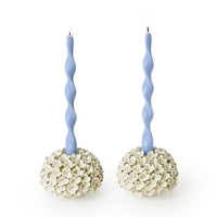 Hand-Crafted Hydrangea Flower Bud Vases / Taper Candle Holders