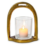 Horseshoe Tealight Candleholder with Removable Glass