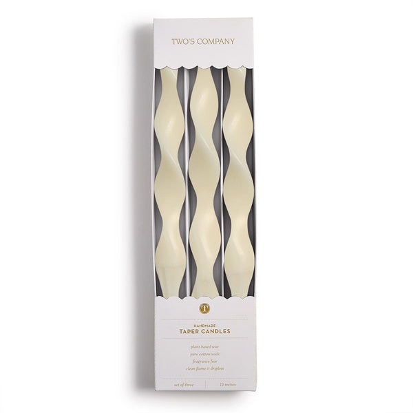 Twist and Glow Set of 3 Ivory 12