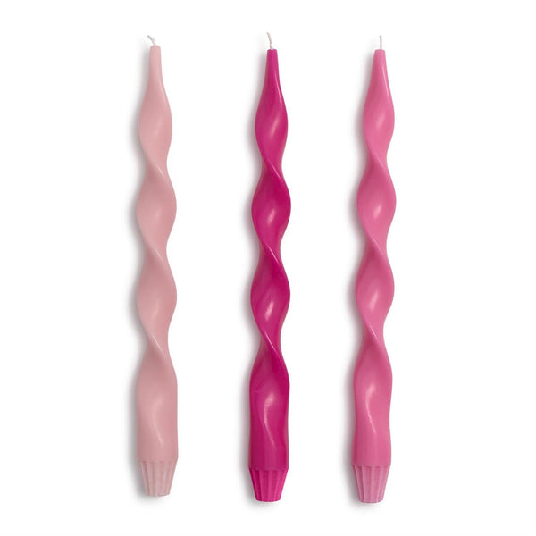 Twist and Glow Set of 3 Pink Hue 12