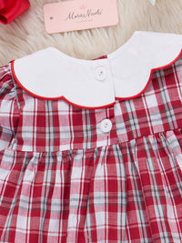 Candy Cane Plaid Dress