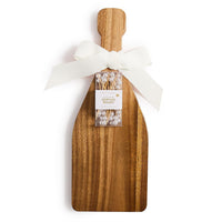 Champagne Bottle Wood Charcuterie Board