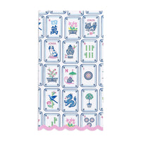 Mahjong Tiles 3-Ply Scalloped Edge Paper Napkin Dinner / Guest Towel Pack (includes 20 napkins) - Paper