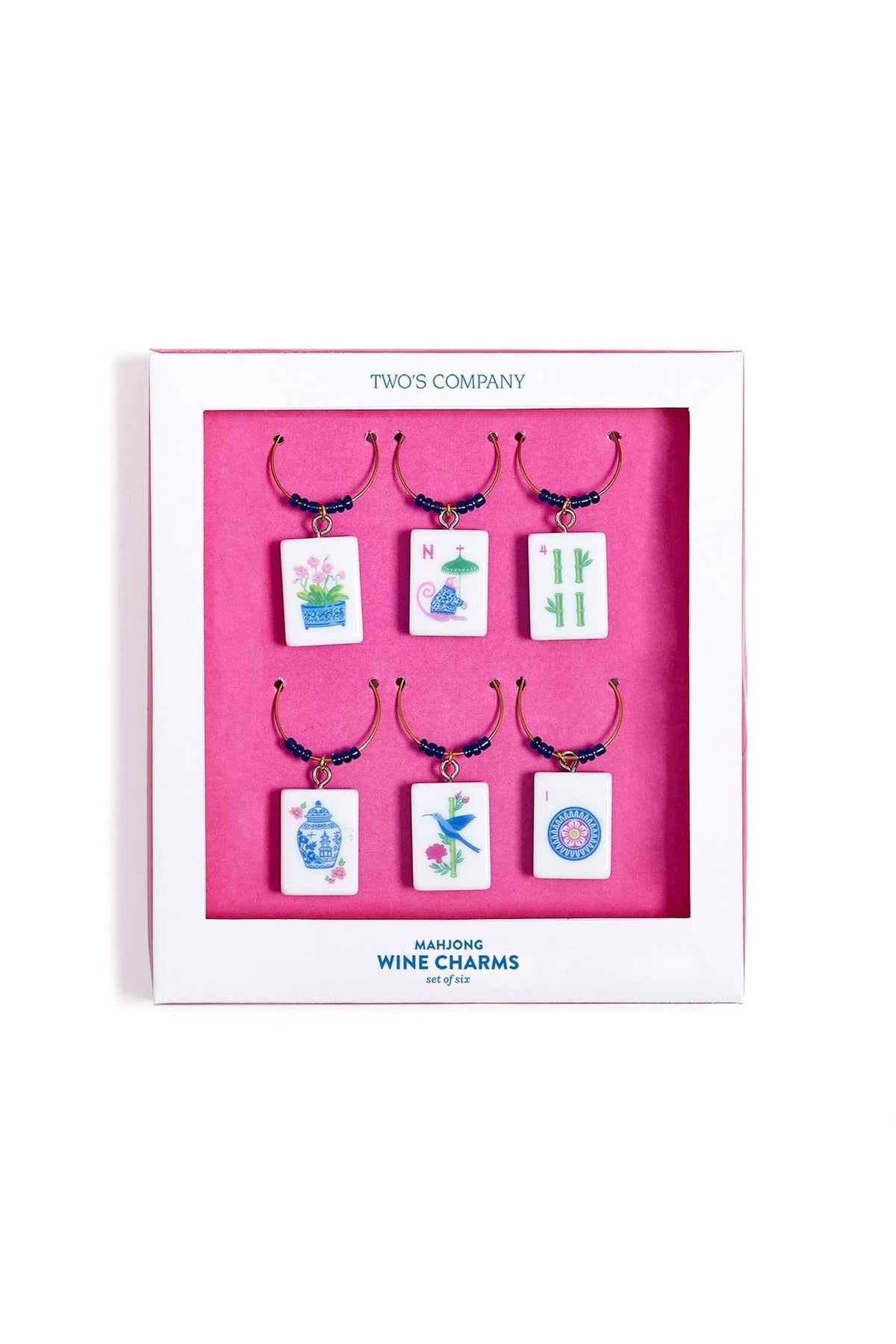 Mahjong Wine Charms, Set of 6