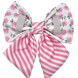 Pink Hydrangea Bow Tie