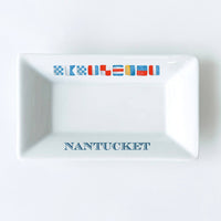 Custom Nautical Flag Long Catch All Mini Dish