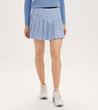 Pleated Poplin Skort