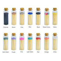 Small Match Bottles - Safety Matches in Jars - Pink