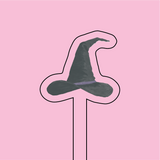 Witch Hat Acrylic Stir Stick