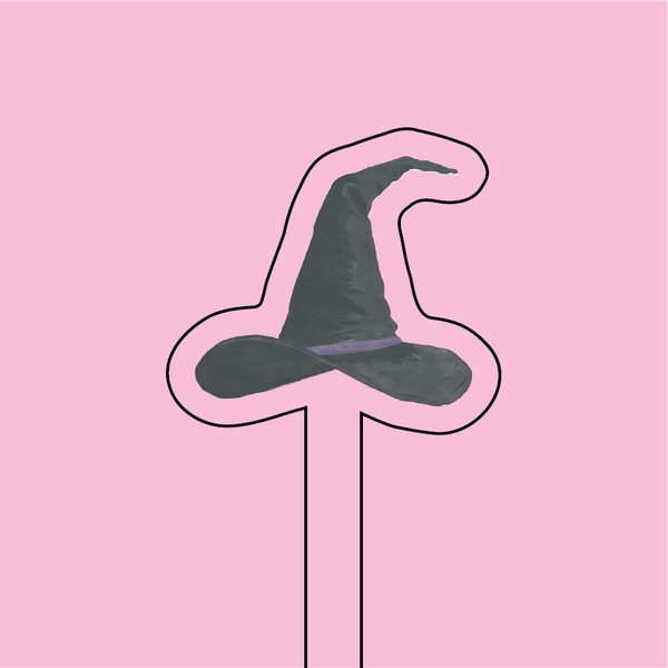 Witch Hat Acrylic Stir Stick