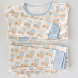 Blue Pumpkin Puppy Organic Cotton Pajama Set